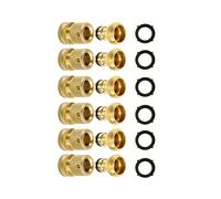 Quick Connect Hose Fittings 3/4" GHT Solid Brass Garden Hose Connectors,Design Universal Fit for Instant Connection