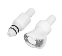 Quick Connect Hose Fittings, Plastic Tubing Connectors Quick-Connect-to-Barbed Fittings 5/16 Tube with Shut Off Quick Disconnect Couplings