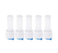Quick Connect Push-in Connection Water Pipe Fitti 5Pc Plastic RO Water Pipe Fitting Straight 1/4" 3/8" OD Hose Connection 1/4" Stem Quick Coupling Reverse Osmosis Aquarium System (Color : A Size)