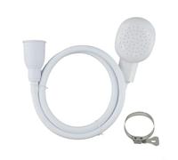 Quick-Connect Shower Head with1.1m Hose for Pet and Baby Bathing| ABS+PVC Handheld Sprayer for Easy Shampooing in Tub or Sink,| White