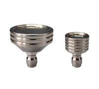 Quick Connect Showerhead with 1/4 Inch Male NPT Fitting for High Pressure Water Systems and Industrial Cleaning Setups (2PCS)