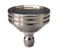 Quick Connect Showerhead with 1/4 Inch Male NPT Fitting for High Pressure Water Systems and Industrial Cleaning Setups (Large)
