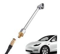 Quick-Connect Tire Chuck, Leak-Proof Air Inflator, 6.3x1.18x0.39 Inches Locking Chuck with Portable Design, Copper Zinc Alloy Build, Automotive Tool with Easy, Car and Truck Use for Garage