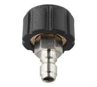 Quick Connect to M22 Female Adapter for Pressure Washer Maintenance and Replacement Applications Supporting Both 14mm and 15mm M22 Thread Types (1/4 QD male to M22 14mm female)