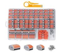 Quick Connection Wire Terminals Nut Blocks Home Wiring Simplified With Connector Blocks Set For Strandes & Solid Wires Lever Nut Assortment