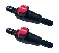 Quick Connector 2pcs for Hydration Bladders Water Bags Fits 1/4 Inch Tubing Automatic Water Shut Off Leak Prevention Replacement Accessories