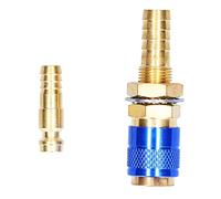 Quick Connector Fitting Hose Brass Connection for TIG Welding Torch Welding Equipment M10 Durable Anti Easy to Install Lightweight Compact Design (Blue)
