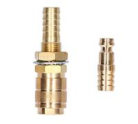 Quick Connector Fitting Hose Brass Connection for TIG Welding Torch Welding Equipment M10 Durable Anti Easy to Install Lightweight Compact Design (Gold)