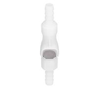Quick Connector Food Grade Plastic 1/4in Barb Beer Connector with Shut Off Tube Fitting for Gas Systems Beer Production Lines Temperature Range 40℉ to 180℉ 120PSI
