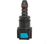 Quick Connector for Fuel Line 7.89 mm ID6, Plastic Connector for Female, Compatible with Various Vehicles, Temperature Resistant -30 °C to +120 °C, Black (Straight)