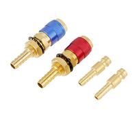 Quick Connectors, 2Pcs 8mm Water Cooled & Gas Adapter Quick Connector Fitting for TIG Welding Torch Between the Welding Torch and the Welding Plug