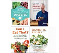Quick Cooking for Diabetes, Phil Vickery Ultimate Diabetes Cookbook [Hardcover], Can I Eat That, Diabetic Recipes for One and Two 4 Books Collection Set