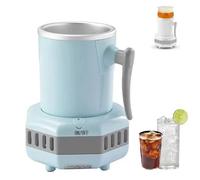 Quick Cooling Cup, 450Ml Portable Rapid Cup Cooler with Temperature Control of Minimum 8°C, Electronic Bottle Chiller for Home Office Travel Beer Drink Wine Water Beverage Blue