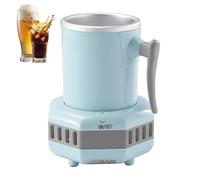 Quick Cooling Cup, Electric Drink Instant Cooler with 2 Cooling Modes, One-Touch Operation, Submerged Cooling System, Summer Rrink Cooling Cup for Beer, Juice, Milk, Coffee Blue