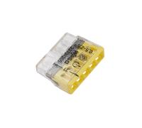 Quick Coupling 5x 0.5-2.5mm² Transparent/Yellow 2273-205/995-020