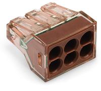 Quick Coupling 6x 1.5-4mm² Transparent/Brown 773 773-606