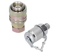 Quick Coupling Connector Hydraulic Pressure Testing Adapter, Industrial Supplies G1/8, High Pressure Resistance with Steel Material, Threaded Link for Hydraulic System Testing