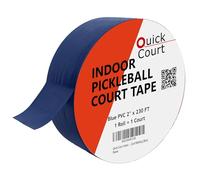 Quick Court Indoor Pickleball Court Tape - Zero Residue, Long Lasting, 2" x 230FT, Pickleball Court Tape with Instructions Included for Fast Court Marking (Blue)