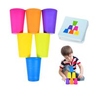 Quick Cups, Stack Cups, Flying Action Cup with Parent Child Interaction, Intellectual Game, Educational Brain Training Toy for Kids, Party Challenge, Family Competition Multicolor