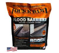 Quick Dam QD610-1 Water-Activated Flood Barrier-1 Pack, 10-ft, Black
