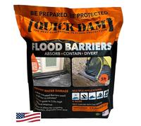 Quick Dam QD65-2 5' Barrier Water Flow Dust Bags, 2 Pack, Black