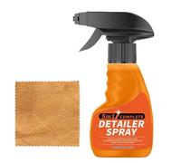 Quick Detailer Spray 5-in-1 | Car Cleaner Spray - 120ml Mist with Towel for Boosts Shine Keeps Paint and Wax Looking like New Lasting Finish Protects Interior Surfaces