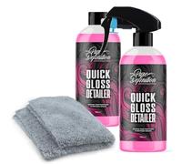 Quick Detailer Spray, Clay Lube and Wax For Car, Quick High Gloss Shine Finish, Great For Showroom Care and Cleaning - Pure Definition (2 x 500ml + Cloth)