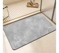 Quick Dne Bath Mat Absent Shower Rug Thin Rubber Backed Bathroom Mat Washable Floor Carpet for Tub & Shower Home & Kitchen AccessoGrey 140x200cm