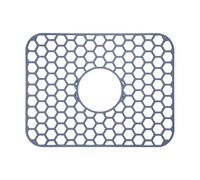 Quick Drain Sink Protection Mat - Foldable Silicone Folding Grate, 16.2" x 12.5" Non-Skid Drying Grid | Heat Resistant Basin Liner for Porcelain, f