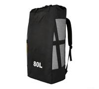 Quick Dry Backpack Compatible with For Inflatable Paddle Boards up to 450 x 100 x 20 cm and Equipped with Side Storage Pockets (80L)