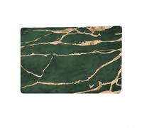 Quick Dry Bath Mat PU Bathroom Floor Rug 60x40cm Water Absorbent Anti Slip Shower Mat with Rubber Backing for Doorway Kitchen Laundry and Hallway, Fast Drying(Green)