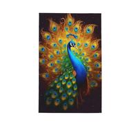 Quick Dry Beach Towel Peacock Swimming Towels Skin Friendly Swim Towel For Camping Gym Men 80X130Cm