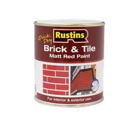 Quick Dry Brick & Tile Paint Matt Red 2.5 Litre Rustins Red 2.5L
