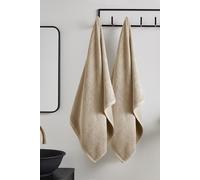 Catherine Lansfield Quick Dry Cotton Bath Sheet Pair Natural