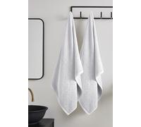 'Quick Dry Cotton' Bath Sheet Pair Catherine Lansfield White Bath Sheet
