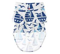 Quick Dry Dog Apparel for Everyday Use Ocean Sailboat Red White Blue 5XL
