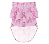 Quick Dry Dog T Shirt for Vacation Breast Cancers Awareness Ribbon 2XL