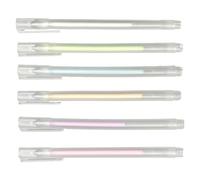 Quick Dry Glue Pen Set Color Adhesive Tools, Fine Tip Rolling Ball Applicator Smooth Writing Dispenser Easy Control Craft Supply Kit Six Pieces | Precise Detail for Scrapbook Stationery Art Creation