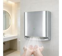 Quick-Dry Hand Dryer for Bathroom, High-Velocity 80m/s Airflow, Commercial Hand Dryer with 8-10 Second Dry Time, for Home, Office, Restaurant & Hotel