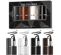 Quick Dry Liquid Eye Liner | Long Lasting Matte Eye Liner | 4 Colors Portable Girls Cosmetics, Easy to Apply Makeup for Daily Life, Wedding, Prom