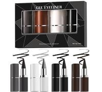 Quick Dry Liquid Eyeliner, Long-Lasting Mat, Waterproof Precision Pen, Colour Black, Silver Easy-Glide Eye Makeup for Daily Wear, Weddings, Parties, Perfect Application