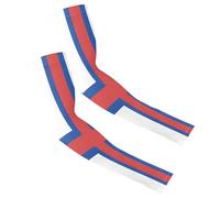 Quick Dry Men's & Women's Compression Arm Sleeves for Driving Commuting One Size Fits All Flag of The Faroe Islands