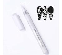 Quick Dry Nail Art Pens for DIY Designs - Fine Tip Nail Polish Pen with Fast-Drying Formula for Dots, Lines & Detailed Art - White