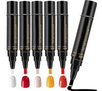 Quick-Dry Nail Pen - Graffiti Brush, Paint Marker | Long Lasting Varnish Tool Usage: Art Design Use For Manicure Pedicure Home Salon Beginners Set Creative Styling diies Fashions Fun