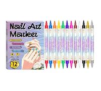 Quick Dry Nail Point Pens 12 Colors Long Lasting Art Painting Tools Set Precision Manicure Kit | Business Travel Indoor School Girlfriend Wife Friend
