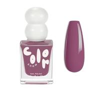 Quick Dry Nail Polish with Water-Based Non-Toxic Formula, Long Lasting Gel Nail Varnish in Stylish Colors, High Gloss Top Coat Polish for DIY Manicure at Home(Mauve Rose)