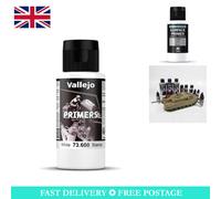 Quick-Dry Non-Toxic Acrylic Primer for Models: 60 ml White Airbrush Paint