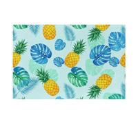 Quick Dry Pineapple Banana Leaf Absorbent Pet Feeding Mat | Pet Feeding Mat Absorbent for Food and Water Bowl No Stains Quick Dry Dispenser Mat Dog Accessories for Messy Drinkers