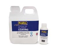 Quick Dry Plastic Coating & Hardener Gloss 1ltr - Fast-Drying, Hard-Wearing Clear Varnish for Interior Wood - Smooth, Long-Lasting Gloss Finish