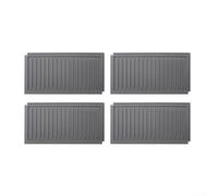 Quick Dry Silicone Drying Mat For Kitchen Sink Non Slip For Surface Absorbs Water Fast For Dishes Cups And Cutlery Classic Grey Tone Pack Of Four Essential Household Cleaning Item(Gray)